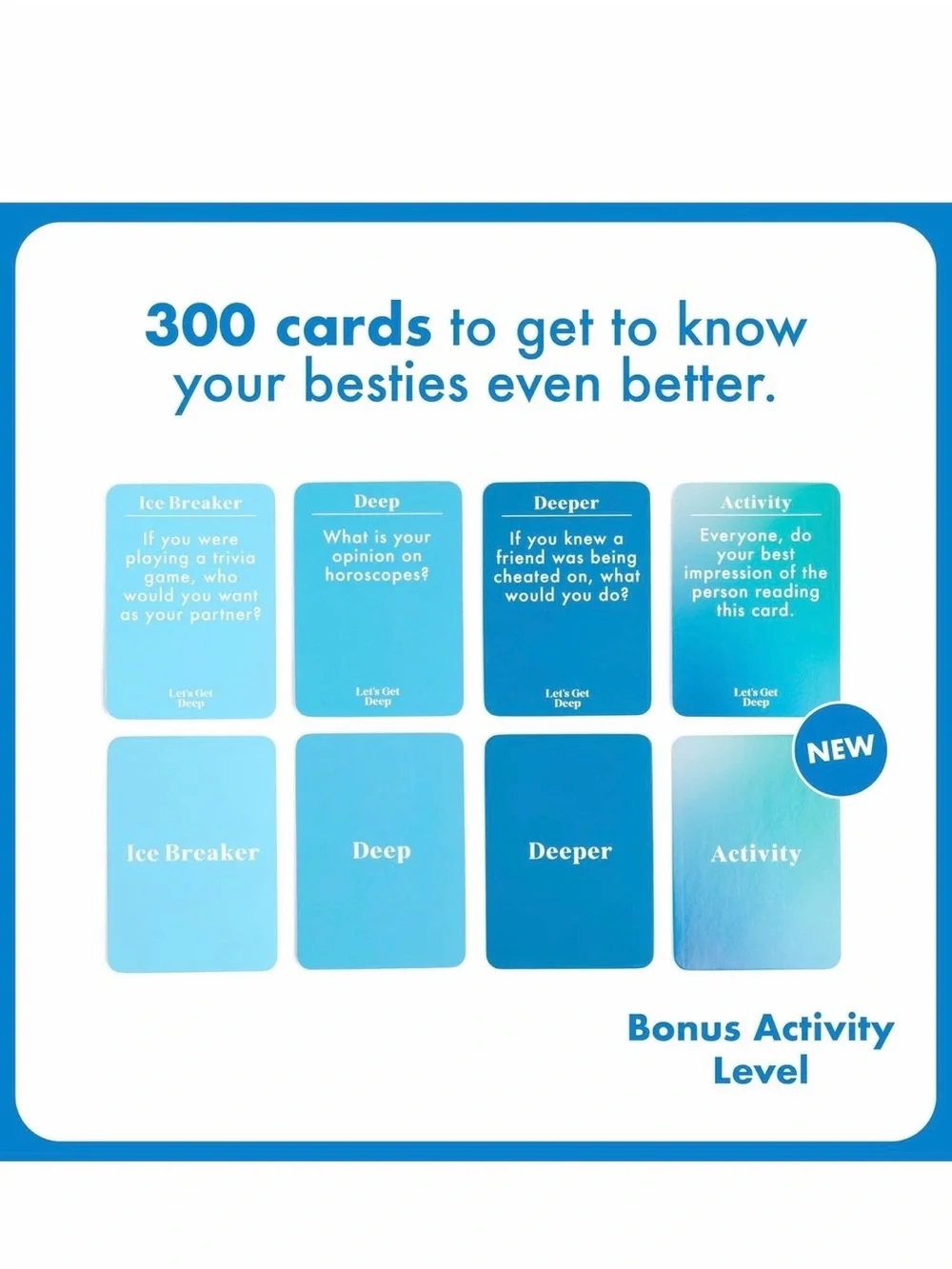 Let's Get Deep Questions For Friends Card Game NWT - Picture 4 of 6
